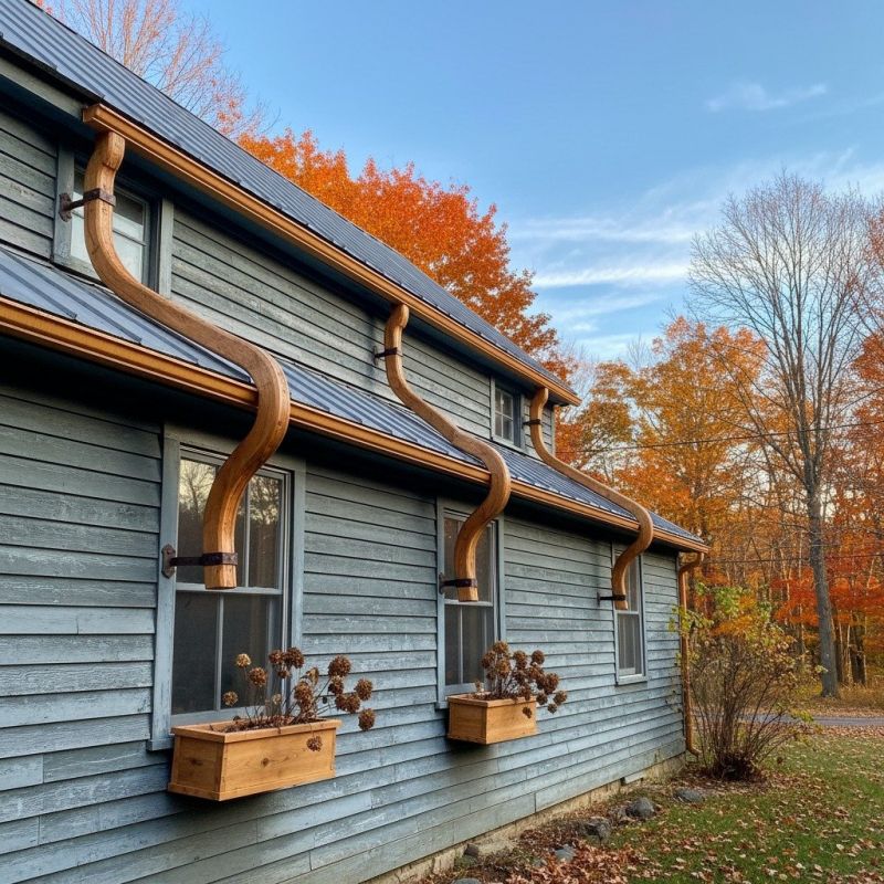 Wood Gutters Installation